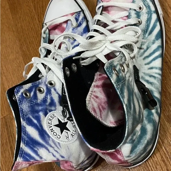 Mens Sz 10 Converse Hightop Tie Die Fanny Packs Shoe - Picture 4 of 8